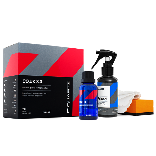 CarPro CQuartz UK Edition 3.0 Ceramic Paint Protection 50ml Kit including 100ml Reload