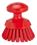 Vikan Round Hard Bristle Hand Scrub 110mm Brush